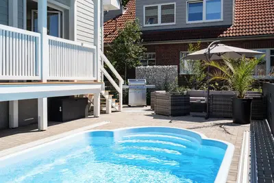 Image de Comfortable and high-quality with heated pool and infrared sauna near the Baltic Sea