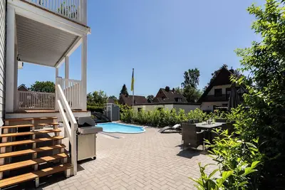 Image de Tasteful vacation apartment with heated saltwater pool, terrace and sauna