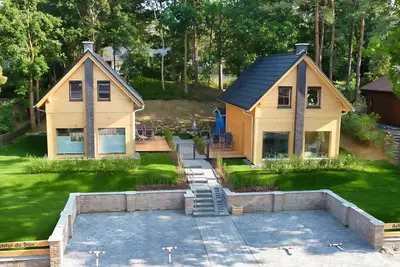 Image de Beach house with terrace, garden, sauna and fireplace