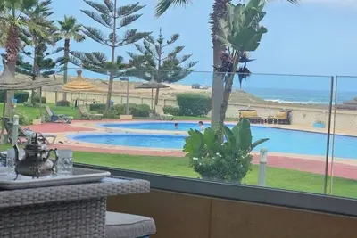 Image de Bouznika Escape – Panoramic Sea View, Pool & Beach Access