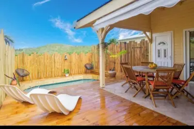 Image de Charming 3-bedroom villa, Ac in welcoming Sainte-Anne with pool exposed