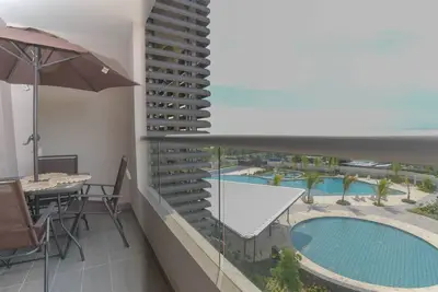 Image de Cozy apartment, air conditioning and swimming pool