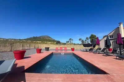 Image de Charmante maison, piscine et vue panoramique