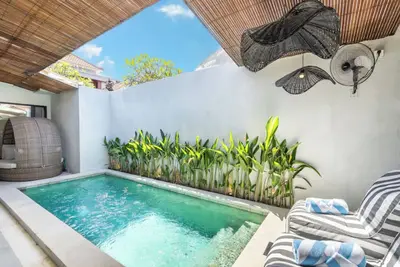 Image de Vibey, spacious 3-bedroom villa with WiFi, Ac, Pool, in the heart of Canggu