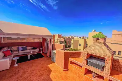 Image de Rare! duplex avec vue sur les toits de Marrakech