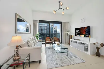 Image de Stylish 2-Bedroom Apartment with Burj Khalifa Views  Act 1 Tower, Downtown Dubai