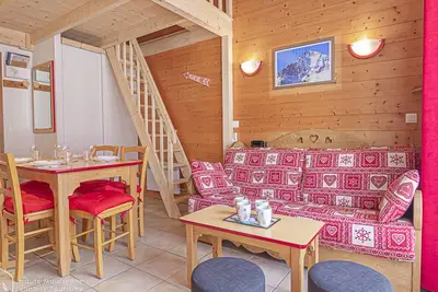 Image de Chalet cosy 2 pièces près des pistes, 6 pers, parking inclus