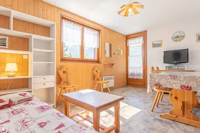 Image de Appartement 2 pièces avec balcon et wifi, proche pistes - 4 pers.