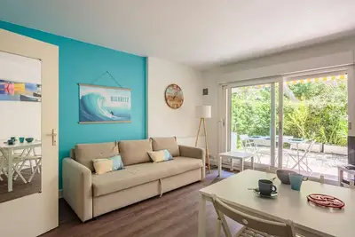 Charmant studio avec terrasse et parking à Biarritz