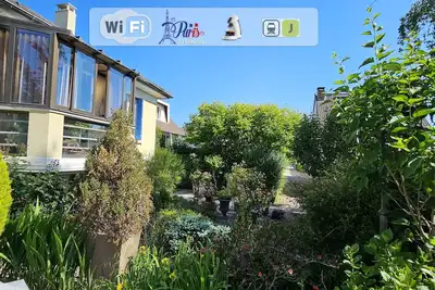 Image de Rez-de-jardin de la maison, dans cadre verdoyant