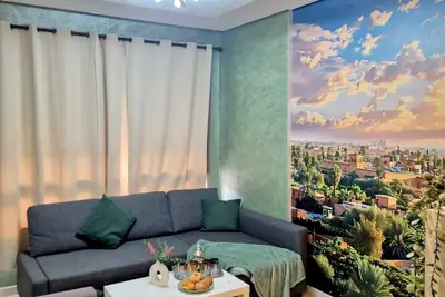 Image de Charming 2-bedroom apartment in enchanting Marrakesh with WiFi, Ac, Balcony