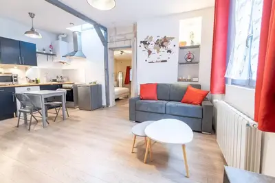 Image de Centre historique d’Amboise, appartement rénové avec parking privé gratuit