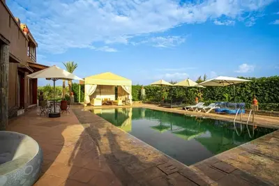 Image de Villa Alnatura avec piscine chauffée vue sur la haut Atlas