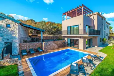 Image de Maison de vacances privée avec climatisation, Wifi, piscine privée, bain à remous, Tv, terrasse
