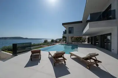 Beachfront Villa Nautilux with Pool