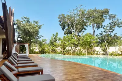 Image de Boho-Chic apartment and large pool at Ophelia 111 Tulum