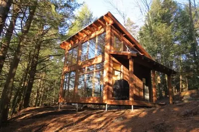 Image de Éco-gîte en nature avec vue sur l'eau : La Mésange