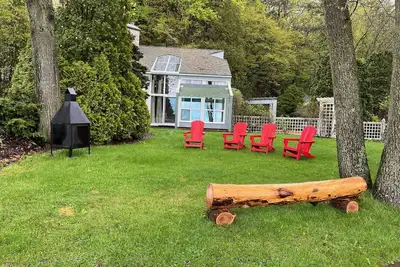 Image de Magnificient view on the St-Lawrence river with private beach