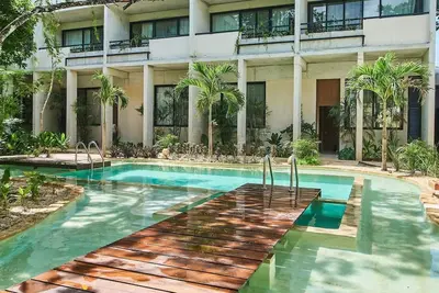 Image de Private pool to enjoy Tulum in a family apartment