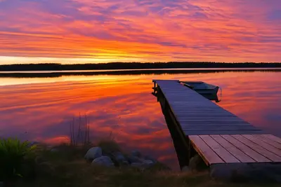 Image de Chalet l’Oasis – Immersion en nature et nuits étoilées au bord du lac
