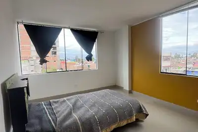 Image de Travel's _house in Cupaca has a shared living room and kitchen. For all V