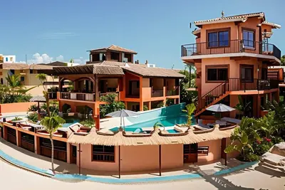 Image de Studio Suite. Two comfortable queen beds, 1 minute to the beach, full kitchen,