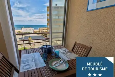 Image de Meublé de tourisme 3* - Rés. Cap Horn, parking privé - Vue mer (50m)