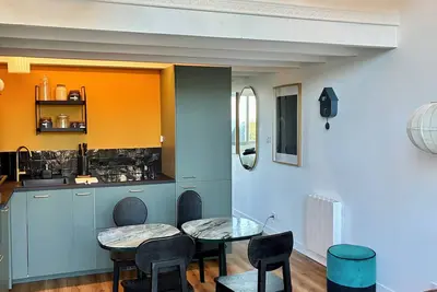 Image de Appartement 2/4 pers, terrasse privative - 50m plage et Gr34. Chiens acceptés.