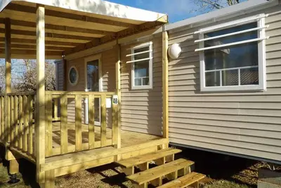 Image de Mobil-home 32m², 3 chambres, terrasse et cuisine équipée