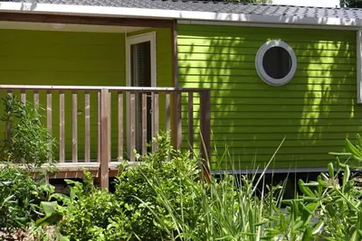 Image de Mobil home cosy avec terrasse à Mialet, 4 personnes