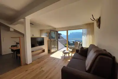 Image de Appartement 'Stodlzauber' avec vue sur les Dolomites, balcon et Wi-Fi