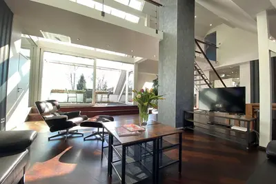 Image de Designer award-winning loft on 228 sqm, loggia + sauna. Essen+Düsseldorf Trade Fair