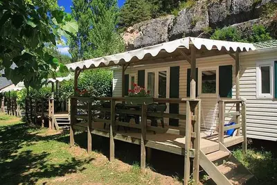 Image de Mobile-home 30m² avec terrasse à Meyrueis