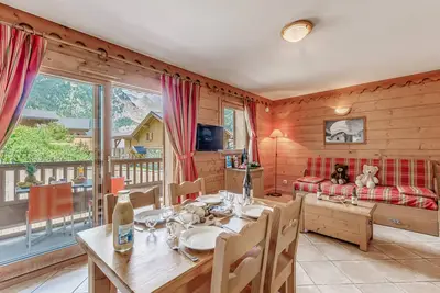 Image de Champagny - Apt 4 pers, 34m², Wifi, garage privé, accès piscine & Spa