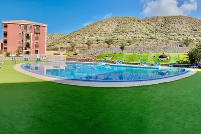 Image de Palmar Breeze: appart. moderne, vue piscine