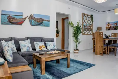 Image de Family-friendly apartment in a quiet environment close to the sea ☺️