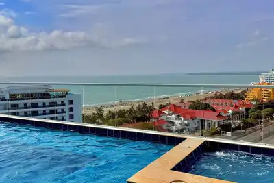 Image de Oceanfront accommodation with infinity pool in cielo mar, Cartagena.