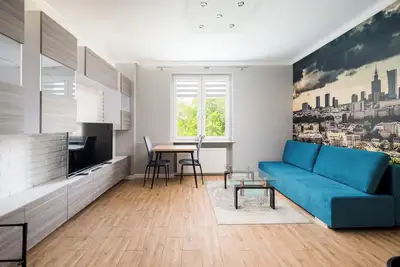 Image de Warsaw Skyline Blue Studio