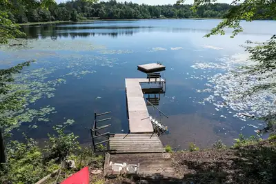 Peaceful Minerva Chain Cabin in Danbury, Wi