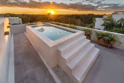 Image de Bright 2br in Aldea Zama with Rooftop Pool & Wi-Fi