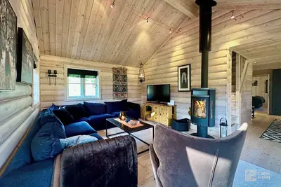 Image de Indoor hot tub, views & nature, cosy family cabin