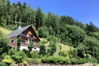 Image de Appartement « Wohnen im Grünen » avec vue sur la montagne, balcon et animaux sur demande