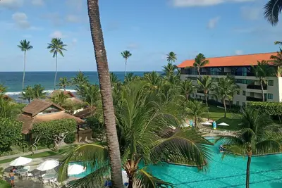 Image de Marulhos Studio, Muro Alto seafront, balcony with sea view and water park