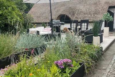 Image de Cozy thatched cottage near the North Sea