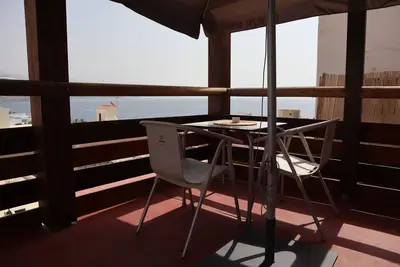 The little blue house