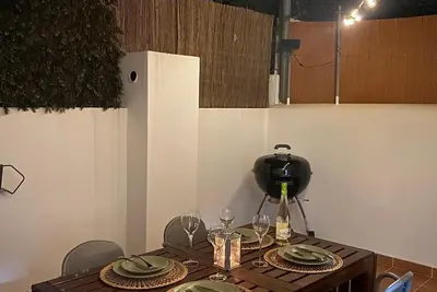 Image de 3 minutes' walk from the wonderful Carvoeiro beach. Outdoor area with barbecue