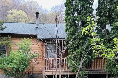 Rustic cabin near New River Gorge.