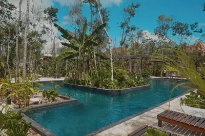 Image de Tulum - 2 Amazing Pools (25m + Roof) 3br House 3Terraces 2Gyms + Tennis courts