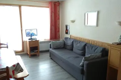 Image de À 70m des pistes de ski, 2ème étage, balcon, parking, télévision, casier à ski, 32m², Valloire