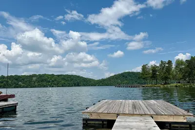 Image de Lakefront home in Radford with private dock, large deck, and great views